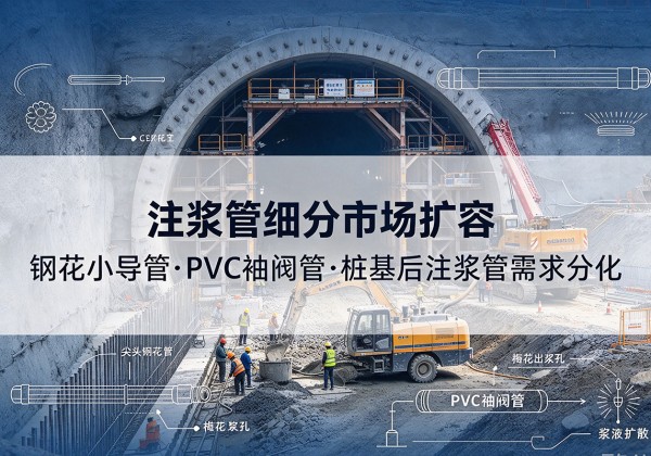 绛县注浆管细分市场扩容，隧道钢花小导管、PVC 袖阀管、桩基后注浆管需求分化